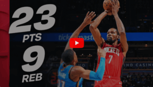 EL DEBUT EXPLOSIVO DE 'DURANTULA': LA NOCHE QUE HOUSTON SE RINDIÓ A KEVIN DURANT