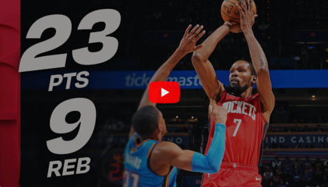 EL DEBUT EXPLOSIVO DE ‘DURANTULA’: LA NOCHE QUE HOUSTON SE RINDIÓ A KEVIN DURANT