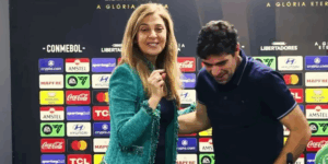La emoción del logro: Leila Pereira interrumpe conferencia de prensa para abrazar a Abel Ferreira tras épica remontada