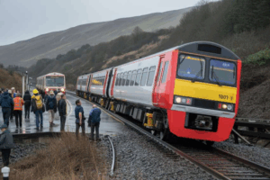 CUMBRIA CEDE ANTE LA LLUVIA: UN DESLIZAMIENTO DE TIERRA DESCARRILLA EL TREN GLASGOW-LONDRES Y PARALIZA LA LÍNEA PRINCIPAL DE LA COSTA OESTE