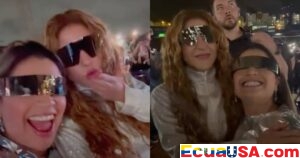 “¿Qué Altura Tienes?”: Gabriela Vaca Camina Junto a Shakira Durante Concierto en Quito