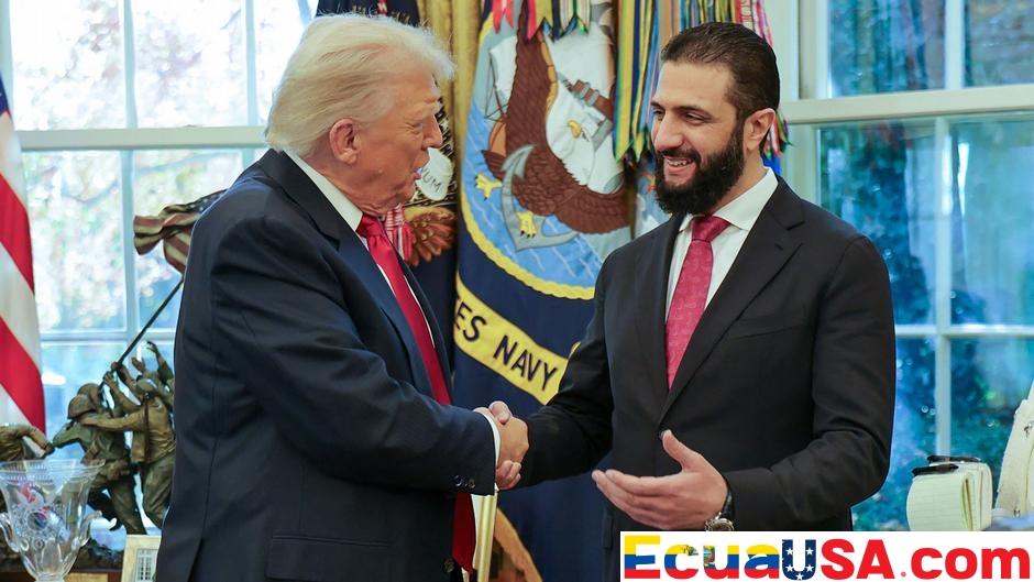 Trump Recibe al Presidente de Siria Ahmed al Sharaa en Histórica Reunión en la Casa Blanca