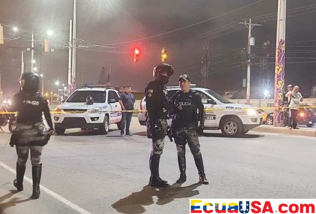 SHOTS IN SALINAS NIGHT: MAN KILLED ON AVENUE CARLOS ESPINOZA LARREA