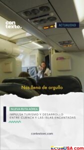 Despegue histórico: Cuenca se conecta con las Islas Encantadas