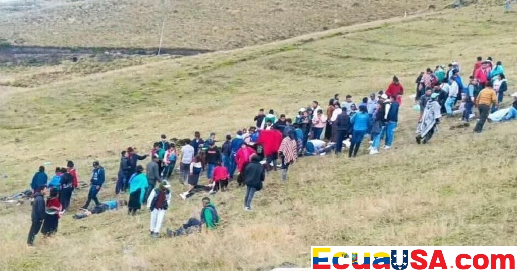 Death Toll Rises to 22 in Bus Plunge on Ambato–Simiátug Road as Election Day Turns Tragic