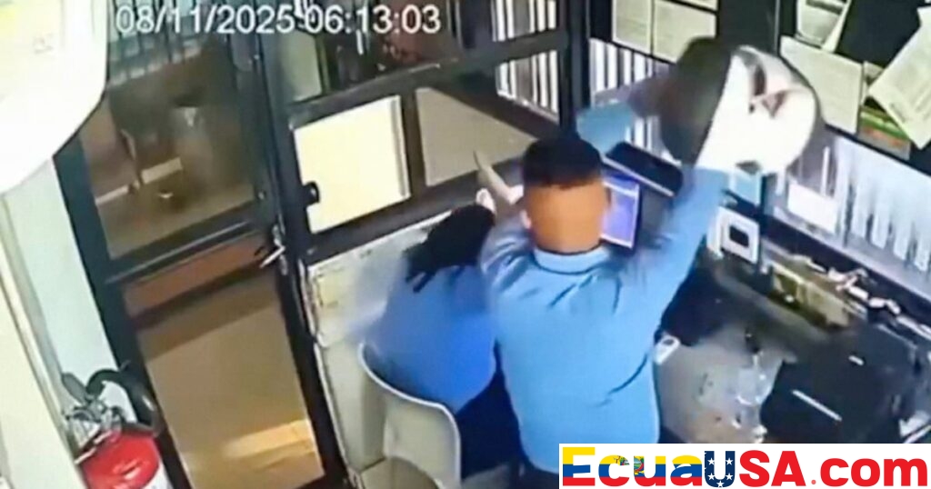 Impactante agresión en Itapuã: guardia de seguridad ataca a colega con casco y queda libre tras declarar