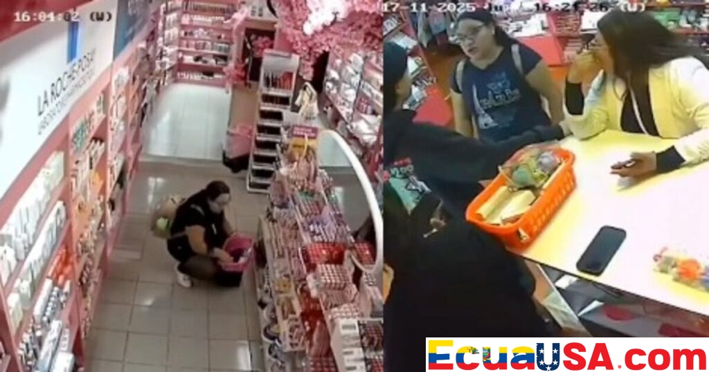 Caught on Camera: Attempted Theft Foiled at Cuenca Cosmetics Shop; Clerk Recovers Stolen Items