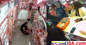 Caught on Camera: Attempted Theft Foiled at Cuenca Cosmetics Shop; Clerk Recovers Stolen Items