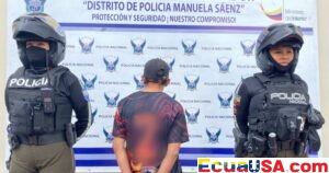 Suspect Arrested After Violent Mugging at Bus Stop in Downtown Quito: Chase Ends on Mariscal Sucre Avenue