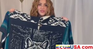 Shakira shows off special gift before her final Quito show: a “she-wolf” poncho and a three sold-out record