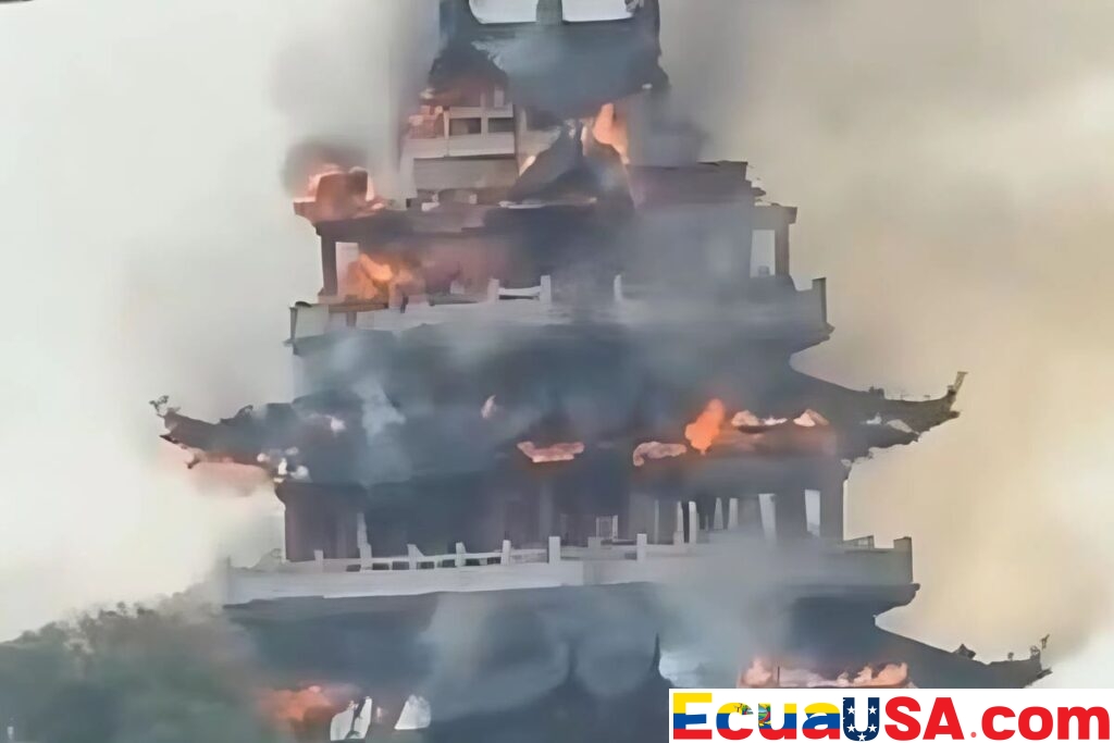 Cenizas de la Antigüedad: Templo Yongqing de 1.500 Años Reducido a Ruinas por un Incendio Masivo