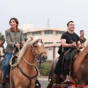 From Military Base to Sand: Noboa and Noem Seal Alliance with Horseback Ride in Salinas