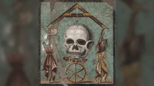 TRAGEDY IN MARBLE: POMPEII'S 'MEMENTO MORI' MOSAIC, A PHILOSOPHICAL WARNING SEALED BY VESUVIUS