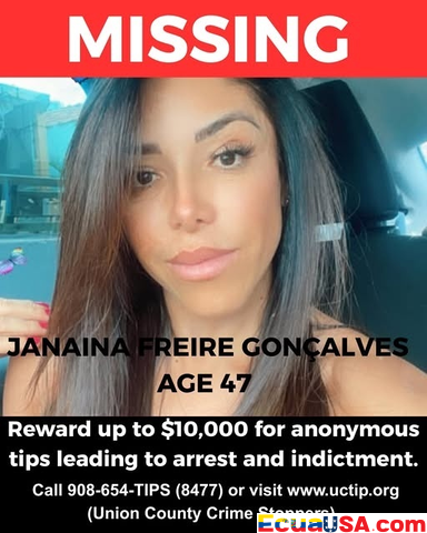 MAXIMUM URGENCY: JANAÍNA FREIRE GONÇALVES MISSING IN NEW JERSEY