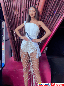 Nadia Mejía luce detalles de conchas de Esmeraldas en Miss Universo y rinde homenaje a los artesanos costeros del Ecuador