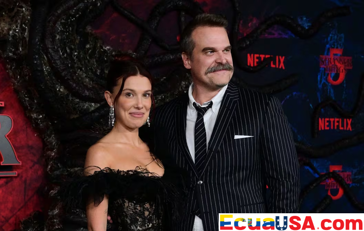 AFTER THE RUMORS: MILLIE BOBBY BROWN AND DAVID HARBOUR REUNITE AND SHOW UNITY AT THE FINAL STRANGER THINGS PREMIERE