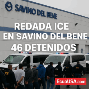 REDADA DE ICE EN SAVINO DEL BENE: 46 DETENIDOS EN OPERATIVO SORPRESIVO