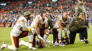 THE WASHINGTON CURSE: JAYDEN DANIELS SUFFERS "GUT-WRENCHING" ELBOW INJURY AMIDST TEAM DISASTER