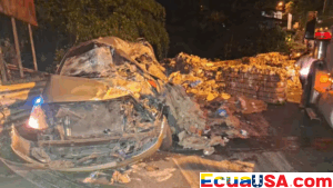 Trailer Sheds Load onto Minibus on Alóag–Santo Domingo Highway: Injuries, Damage, and Partial Closure