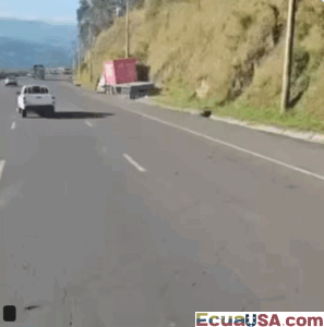 Fallo de frenos provoca accidente en la curva de Santa Rosa, Quito