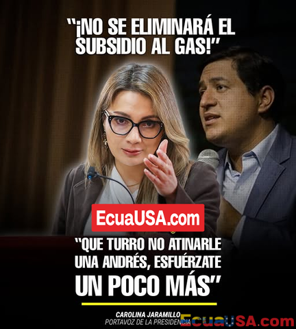 Government Denies Gas Subsidy Removal After Andrés Arauz’s Claims: “The Gas Subsidy Will Not Be Eliminated”