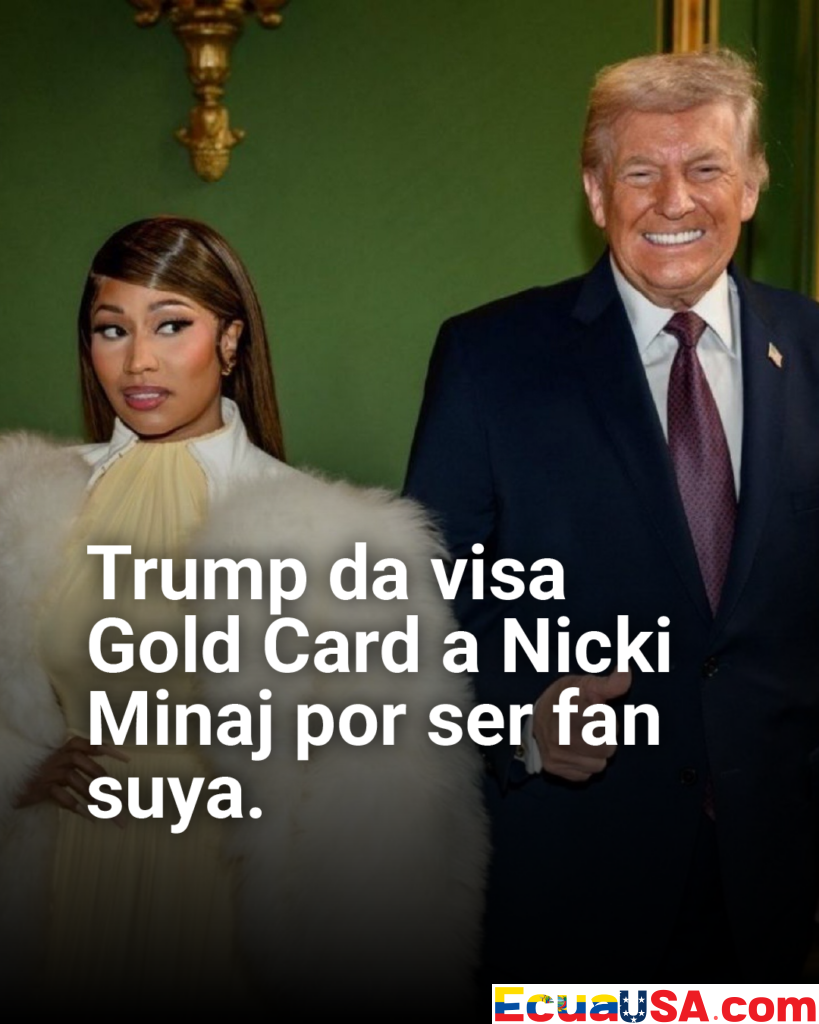 ¡Nicki Minaj, la superfan de Trump! Rapera recibe visa “Trump Gold Card” gratis tras declararse número uno