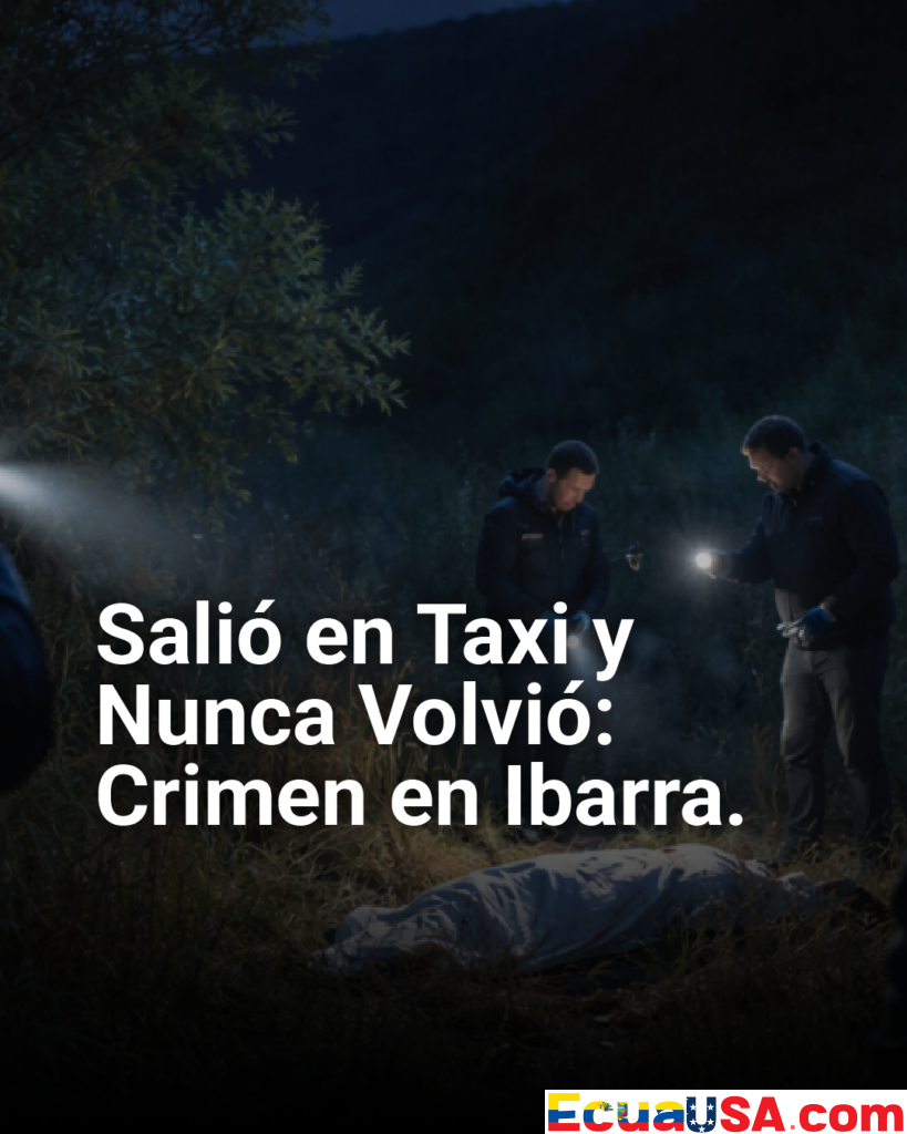 ¡De Taxi a Tumba en Paraje Desierto! El Crimen que Horroriza Ibarra tras Desaparición de Joven en Imbabura