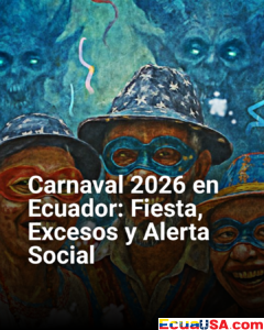 Carnaval 2026 Ecuador: Agua, disfraces diabólicos y pecados desatan fiesta con alertas por libertinaje y violencia
