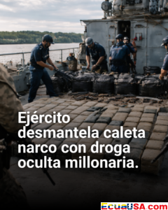 ¡25 Millones en Droga Oculta! Ejército Desmantela Caleta Narco en el Corazón de Esmeraldas