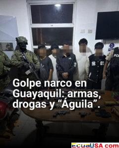 ¡Golpe narco en Guayaquil! En Marcelino Maridueña incautan armas, drogas y clavan a 'Águila': ¿ramas de Los Choneros detrás?
