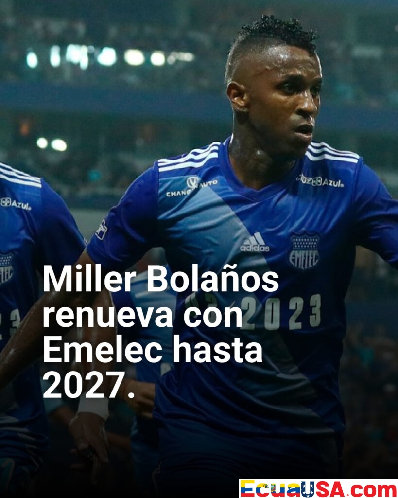 ¡”Killer” eterno en el Capwell! Miller Bolaños renueva con Emelec hasta 2027: el ídolo que no se va