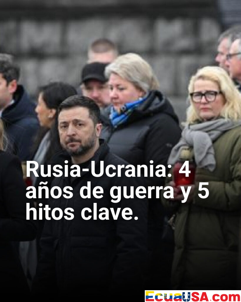 La guerra Rusia-Ucrania cumple 4 años: 5 momentos clave que cambiaron el mundo