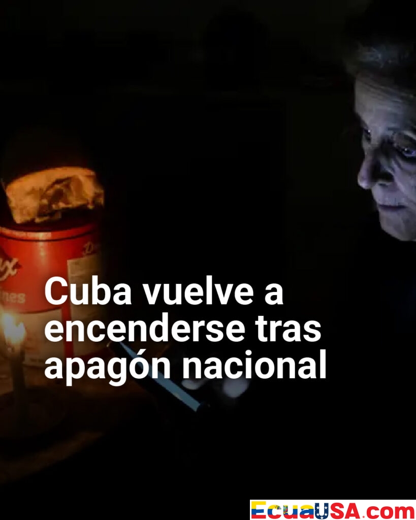 ¡Luz al fin en Cuba! Red eléctrica reconectada tras apagón masivo de 20 horas que paralizó dos tercios de la isla