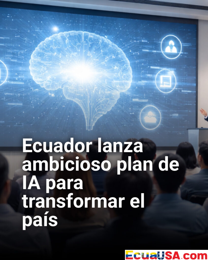 ¡Ecuador se lanza a la revolución digital! Gobierno revela plan maestro de IA para transformar servicios públicos y disparar la economía