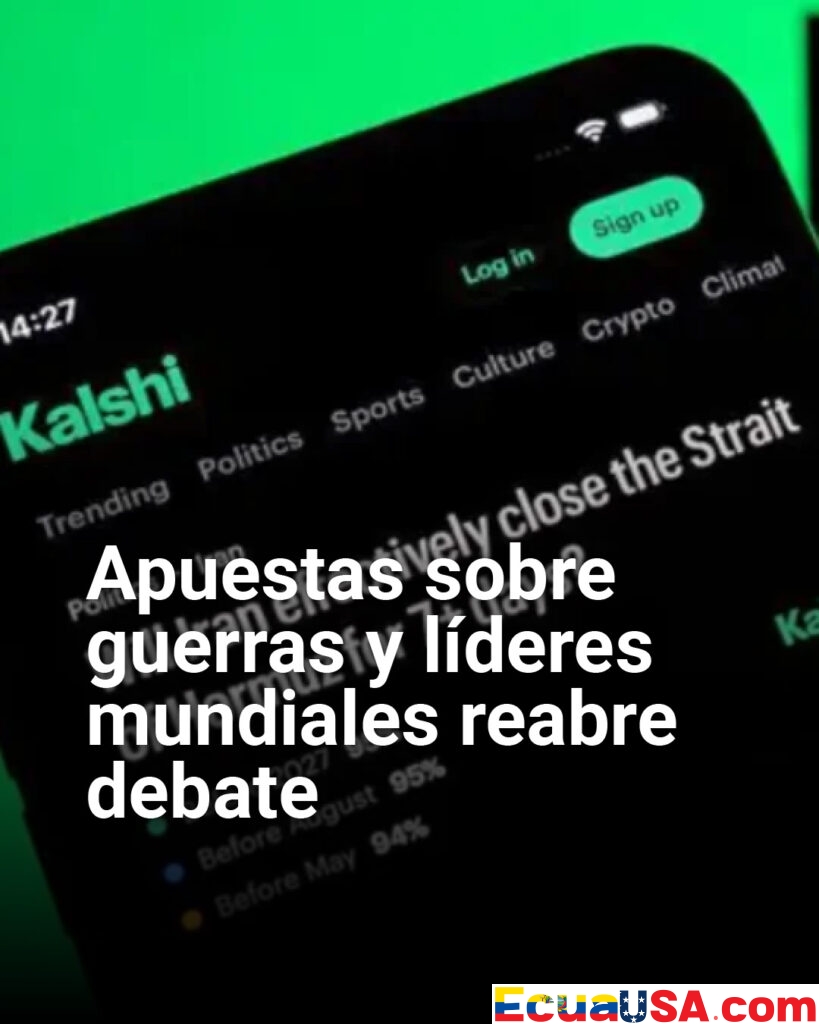 Polémica por apuestas sobre guerras y líderes mundiales reabre debate sobre regulación en EE.UU.