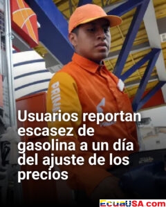 Crece preocupación por escasez de gasolina Extra en Ecuador tras ajuste de precios