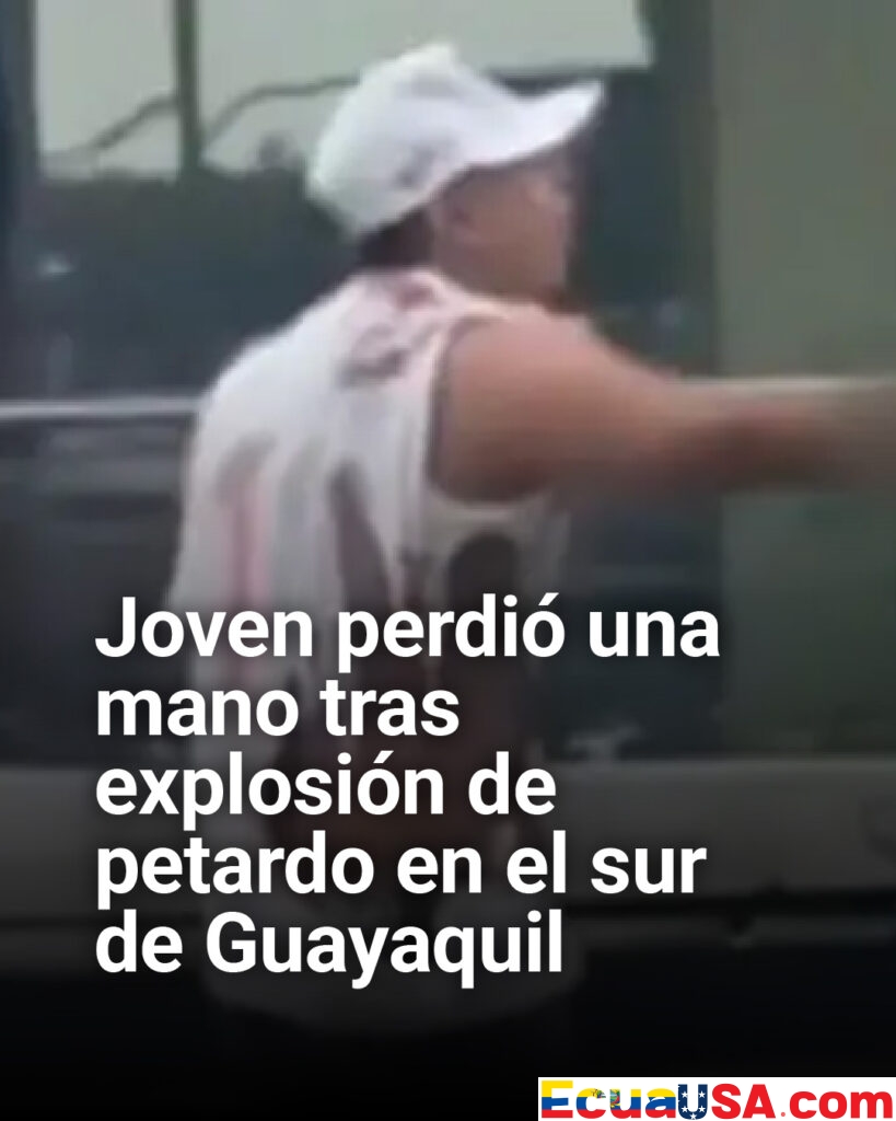 Tragedia en Guayaquil: joven pierde una mano tras explosión de petardo en el Puente de la A