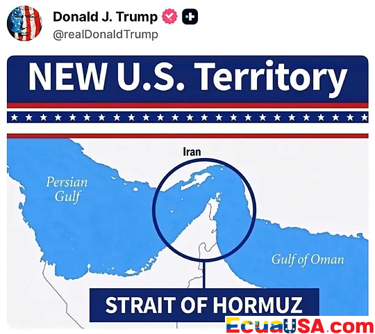 “Pronto declararé el Estrecho de Ormuz territorio de Estados Unidos”: Trump reivindica el chokepoint petrolero más importante del mundo — e Irán le responde que solo él manda allí