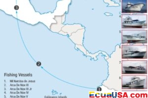 Washington bloqueó 10 barcos pesqueros ecuatorianos y sancionó a 15 personas y empresas de la red que usaba flotas de Manta para llevar cocaína al Cártel de Sinaloa y al CJNG
