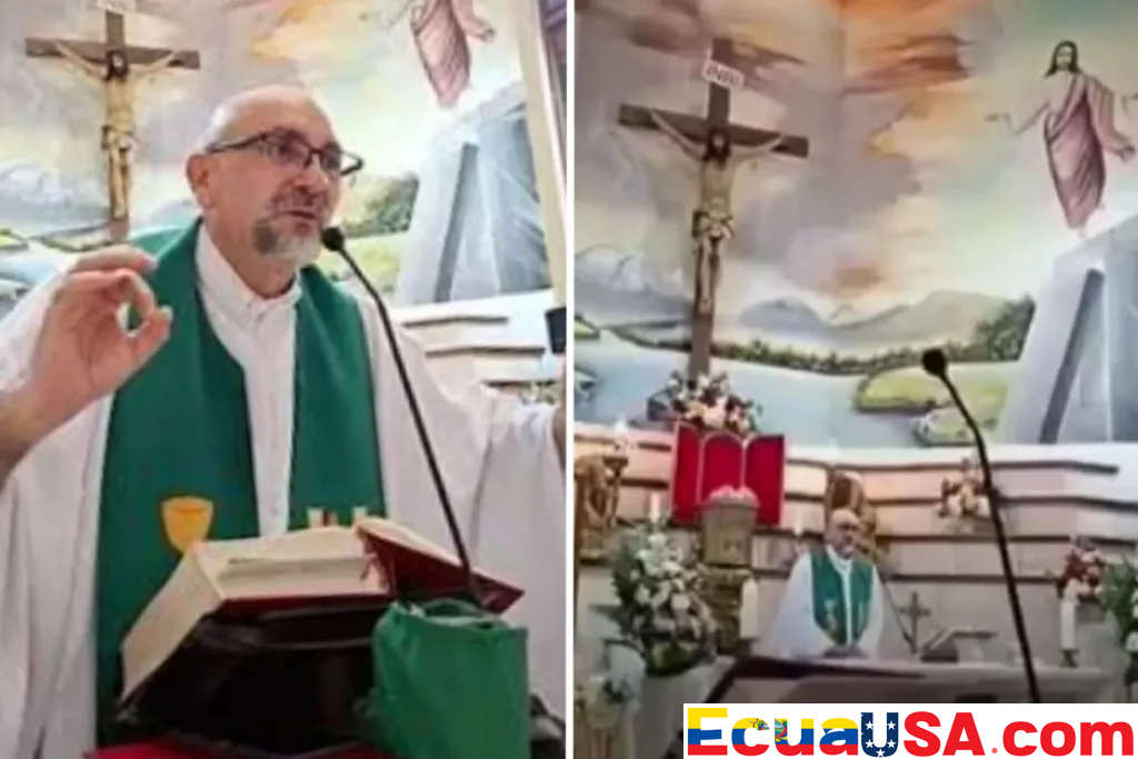 El padre Patricio Sánchez Molinari murió en Guayaquil cuando un pesado crucifijo cayó sobre él durante una misa en vivo — a los 27 minutos del livestream, y había predicado esa noche sobre la espontaneidad de la muerte