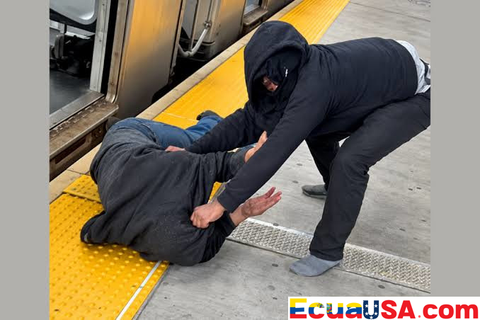 Apuñalado seis veces en el tren J de Queens y sus compañeros de vagón persiguieron al sospechoso hasta un techo: Mesías Lojano, cuencano de 59 años, el sexto muerto en el metro de Nueva York en 2026